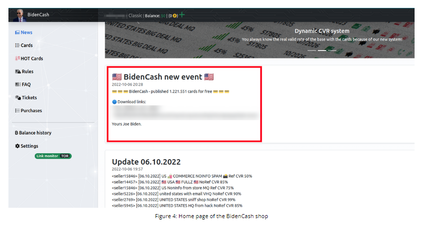 BidenCash Leaks Over 1.2 Million Payment Cards Data 45 4