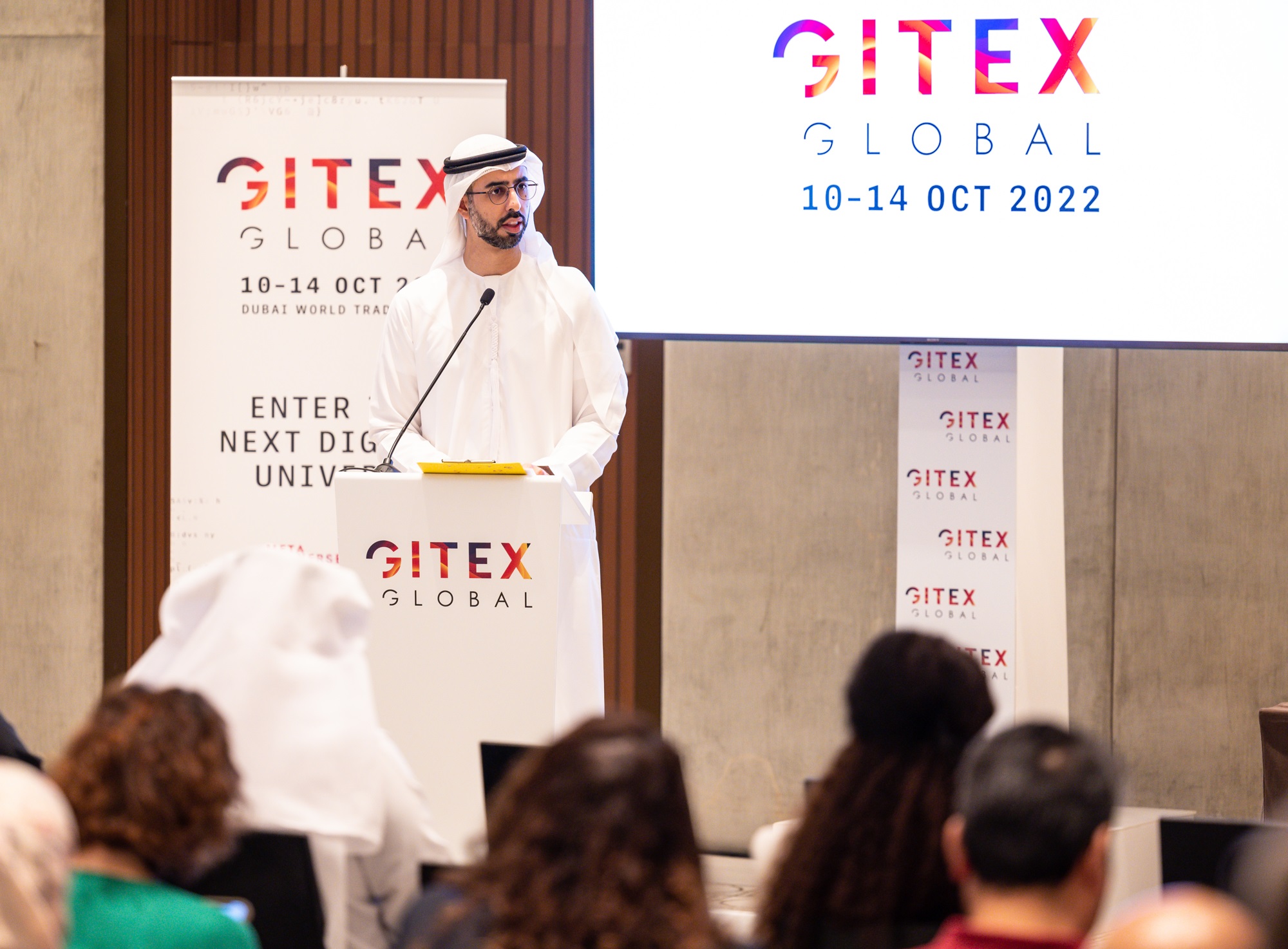 GITEX GLOBAL 2022 gathers world’s leaders to challenge and collaborate in the Web 3.0 economy 38 His Excellency Omar Al Olama Minister of State for AI Digital Economy Remote Work Applications addressing the crowd