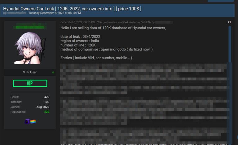 120,000 Hyundai Car Owner Details Hacked, For Sale On Dark Web 41 Hyundai