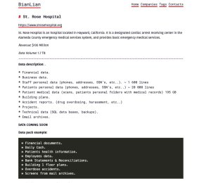 BianLian Ransomware Lists St. Rose Hospital as Victim, Claims Access to 1.7TB Data 41 bianLian