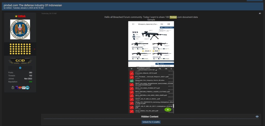 Hackers Target Indonesian State-Owned Defence Contractor 39 Pindad