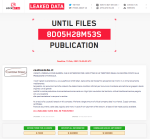 LockBit Ransomware Gang Claims Italian Winery Cantina Tollo as Victim 39 lockBit