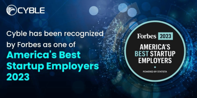 Cyble Recognized by Forbes as One of America's Best Startup Employers 2023 37 Cyble in Forbes List