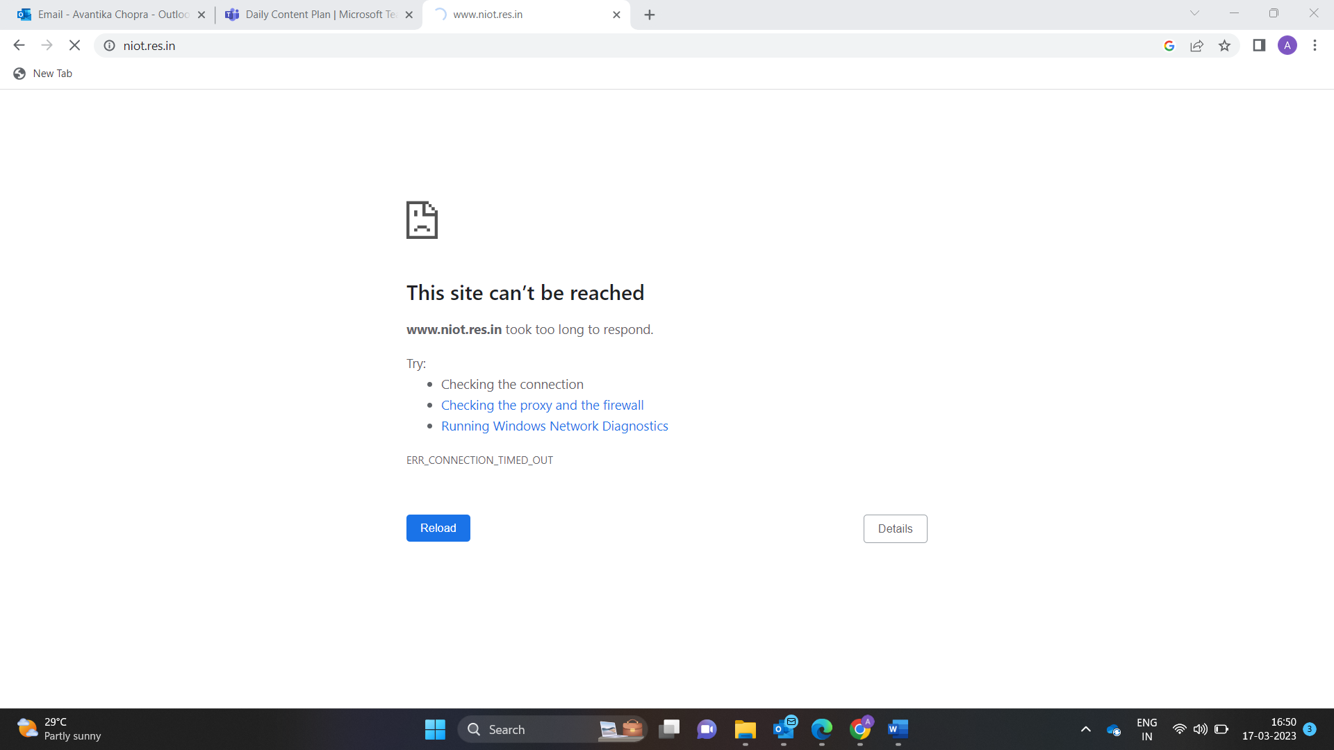 Medusa Ransomware Group Targets National Institute of Ocean Technology 41 NOIT website Down