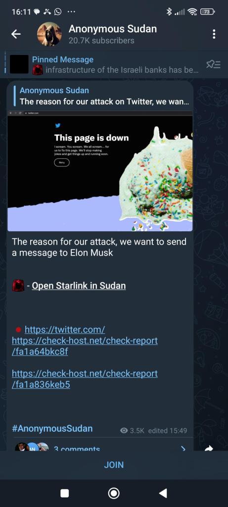 'Bring Starlink in Sudan': Elon Musk Targeted by Anonymous Sudan 41 Starlink in Sudan,