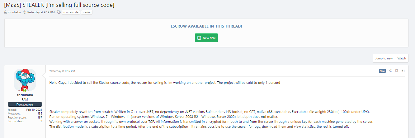Hacker Forum Users Put Android Stealer and Source Code on Sale! 41 Android Stealer