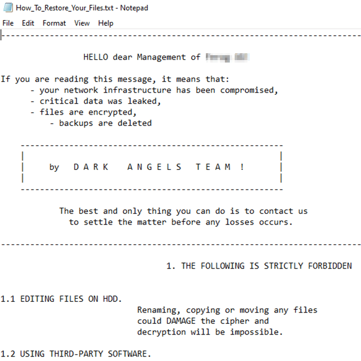 Dark Angels Ransomware’s Spin-off Dunghill Leak Claims Incredible Technologies as First Victim 41 Dark Angels Ransomware