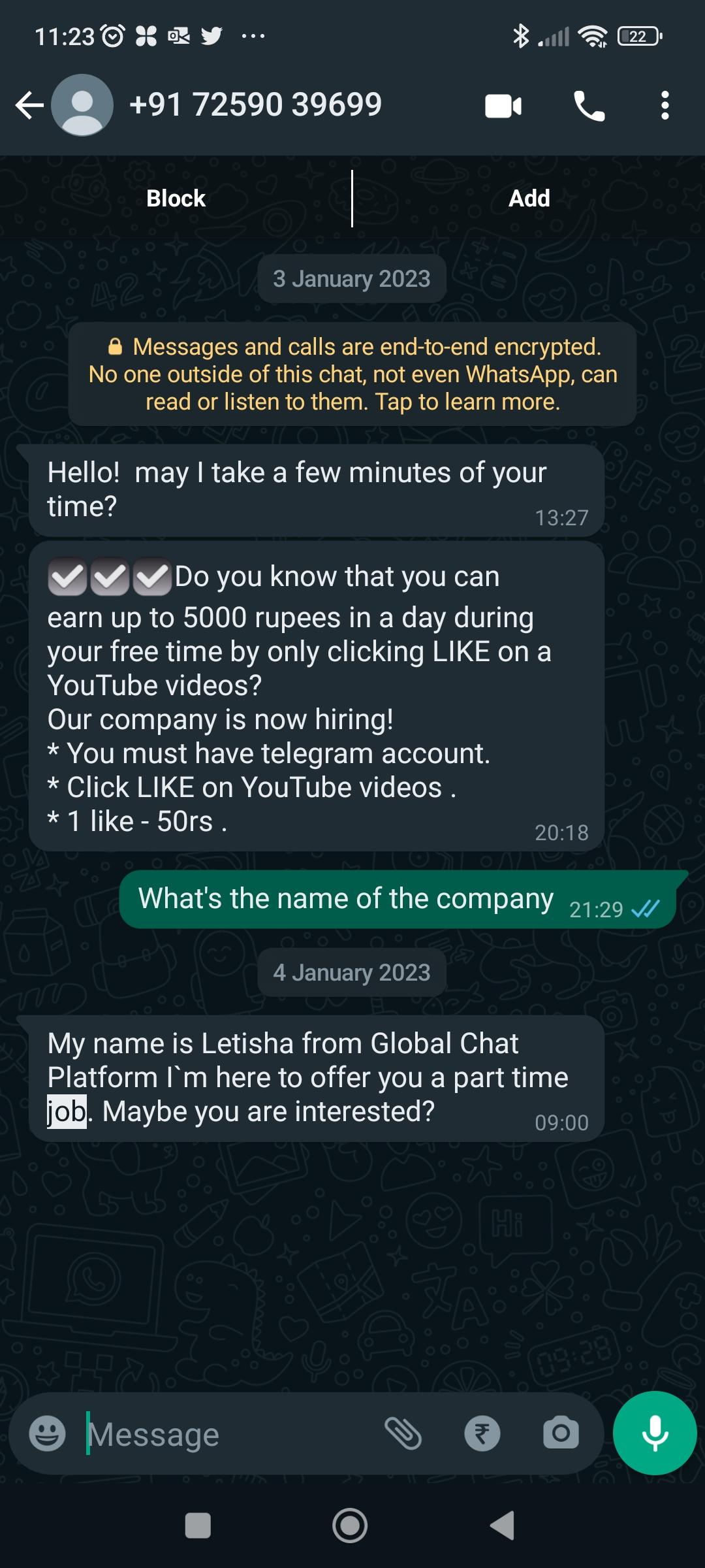 Employment Scams: Part-Time Promotional Job, Easy Money or Costly Trap? 53 MicrosoftTeams image 2023 05 08T164551.822