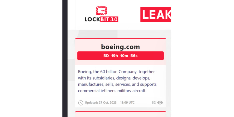 Boeing Confirms Cyberattack Claimed by LockBit as Investigation Heats Up 40 cyberattack on boeing