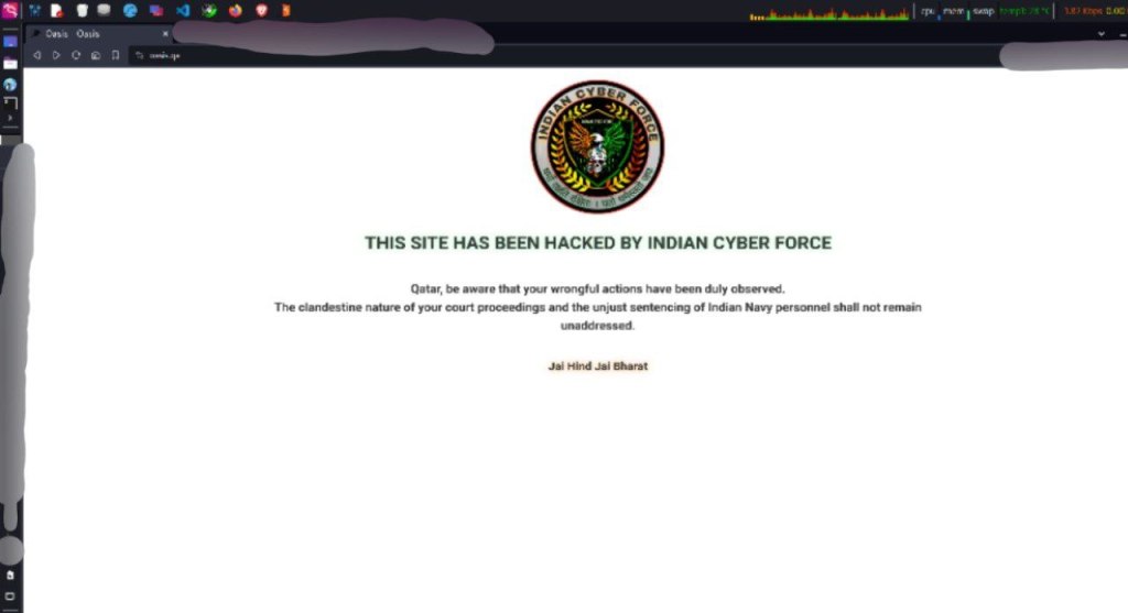 Hacker Group 'Indian Cyber Force' Launches Retaliatory Cyber Strike on Qatar Government Portal 42 cyberattack on qatar government e-commerce portal 1