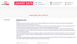 LockBit Ransomware Group Alleges LivaNova PLC Data Breach 39 LivaNova Data Breach