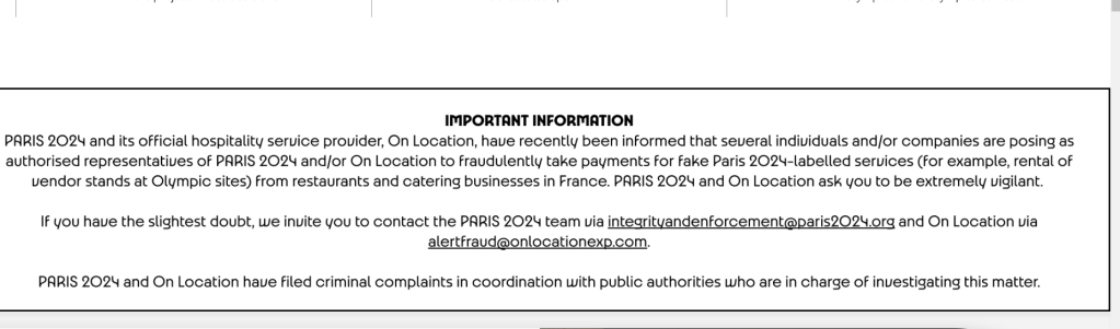 Paris 2024: Heightened Vigilance Amid Fraud Alerts and Security Readiness 39 Paris 2024