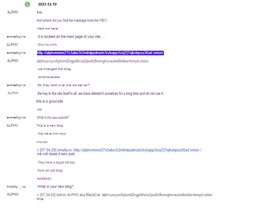 ALPHV/BlackCat Website Unseized Claims Hacker Collective, Threatens FBI With Consequences 43 blackcat new website