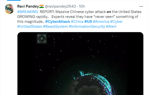 China Targets US: Alleged Cyberattacks Disrupting Critical Services Spark Security Concerns 41 cyberattack on the US