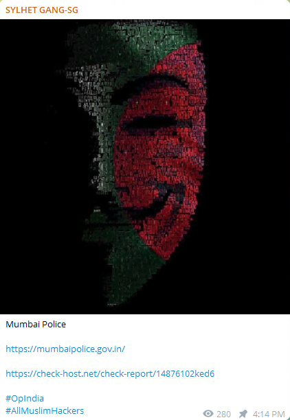 Hacktivist Groups Allegedly Target Indian Police and Government in Cyberattack 40 Cyberattack on Indian Police and Government Institutions