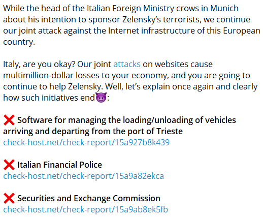 Cyberattack on Italy: NoName Targets Multiple Italian Websites 43 Cyberattack on Italy