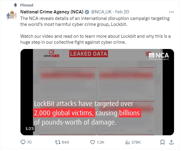 The LockBit Takedown: Why Ransom Payments Are a No-win Scenario 39 LockBit Takedown