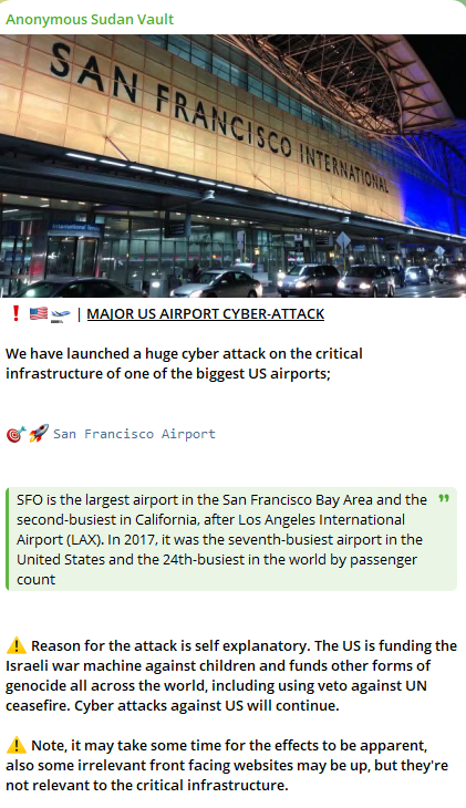 Hacktivist Groups Target US Major Airports in Cyberattacks Over Gaza Conflict 41 Cyberattacks on US Airports