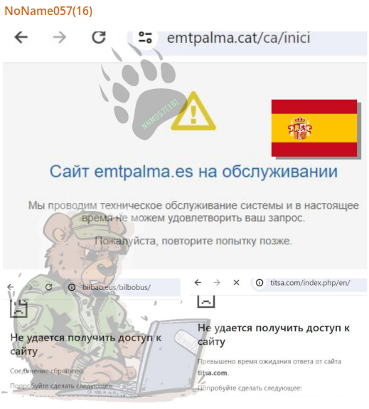 NoName Hacker Group Strikes Spanish Websites in Solidarity with Farmer Protests 42 Spanish Websites Cyberattack