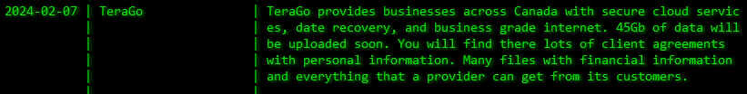 Akira Ransomware Strikes Canada's TeraGo, Threatens Leaking Client Data 39 TeraGo Cyberattack