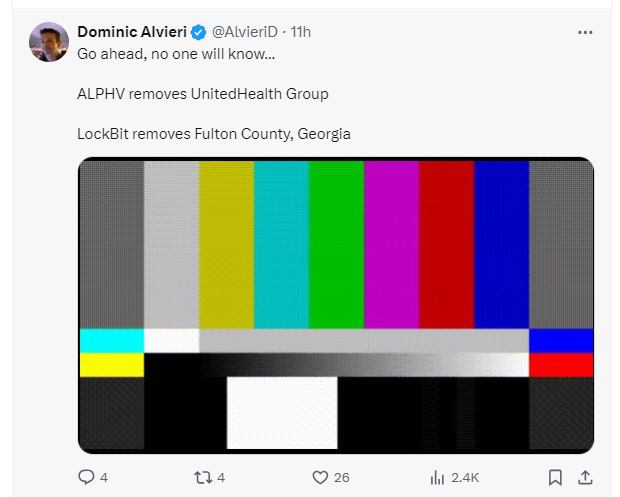 Audacious Attacks, Evading Answers: Why LockBit, BlackCat Targeting US Healthcare? 44 BlackCat and LockBit