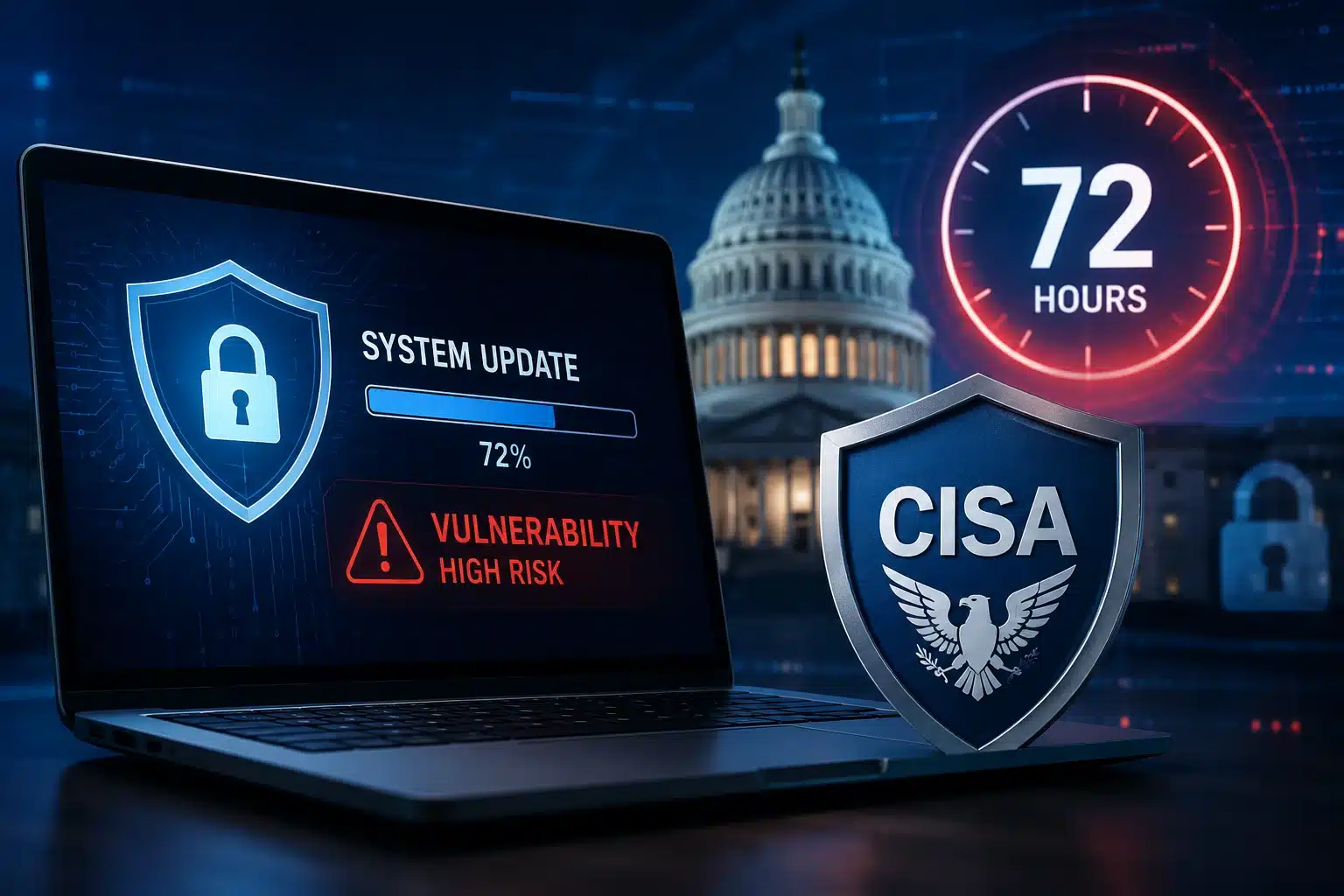 CISA Sets 72-Hour Patch Window for Federal Systems Facing Highest Cyber Risks 1 CISA vulnerability management directive