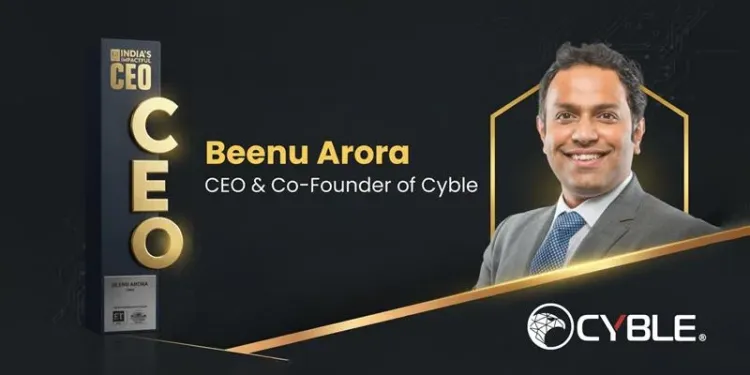 Beenu Arora, CEO & Co-Founder of Cyble, Recognized by ET Edge as an Impactful CEO 2025 37 Cyble's Beenu-Recognized-by-ET-Edge-as-an-Impactful-CEO-2025_