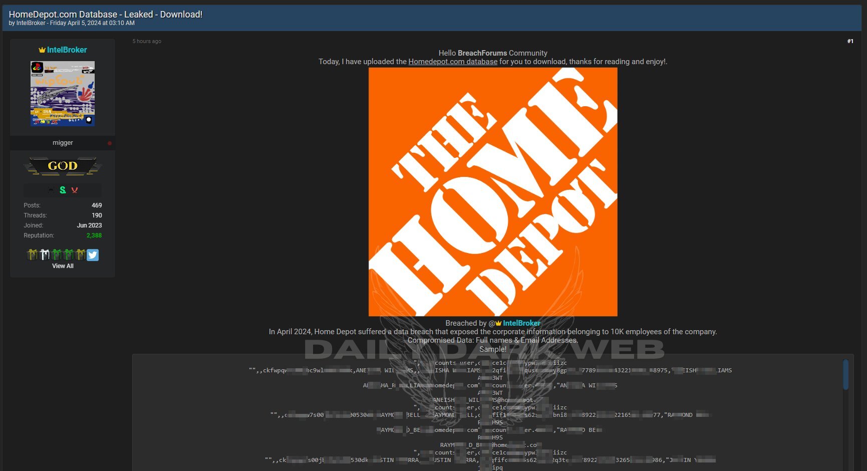 Breaking: The Home Depot Data Breach Exposes Information of 10,000 Employees 39 Home Depot Data Breach