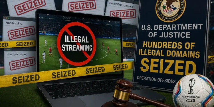 U.S. Seizes Nearly 400 Illegal FIFA World Cup Streaming Domains 38 Illegal World Cup Streaming Domains