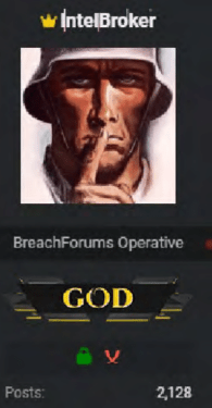 British National Alleged to be ‘IntelBroker’ in U.S. Court Filings 38 IntelBroker's BreachForums account