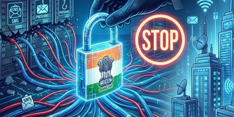 India Dismantles 'Phishing SMS Factory' Infrastructure Sending Lakhs of Fraud Messages Daily 37 Phishing SMS Factory, CBI, Phishing, Operation Chakra-V, Cyber Fraud, SMS Fraud