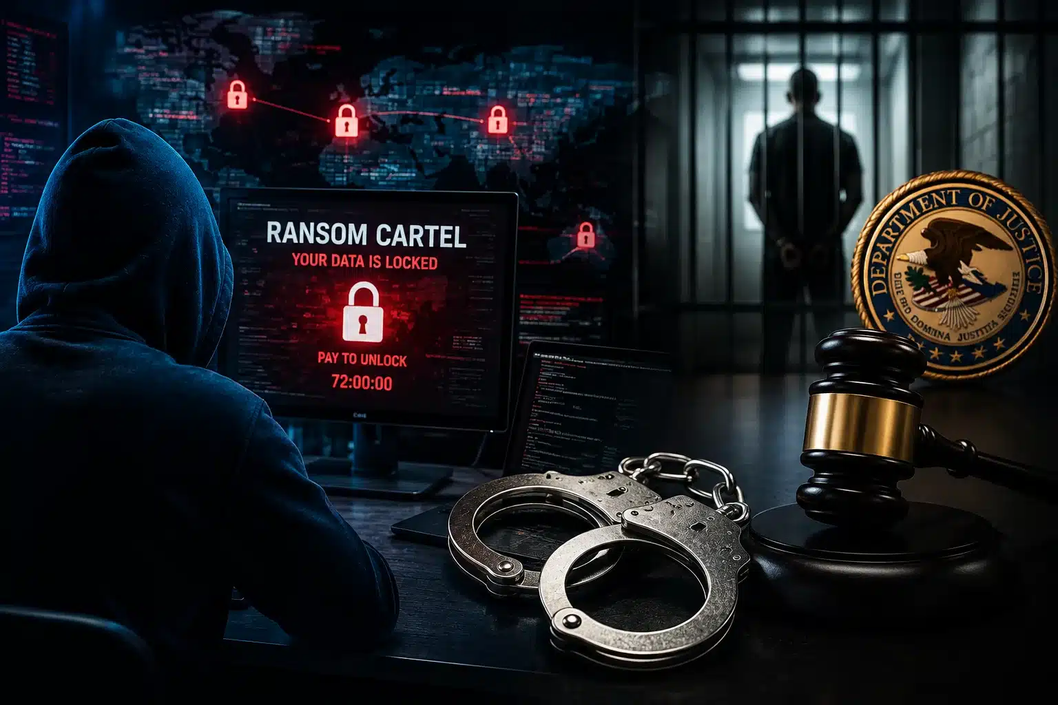 Ransomware Kingpin Gets 16 Years for Global Cyberattacks 4 Ransom Cartel ransomware