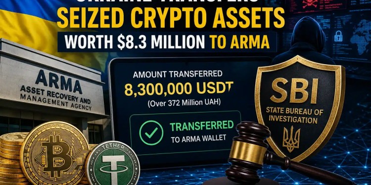 Ukraine Makes History With First $8.3M Seized Crypto Transfer to ARMA 37 Seized Crypto Assets