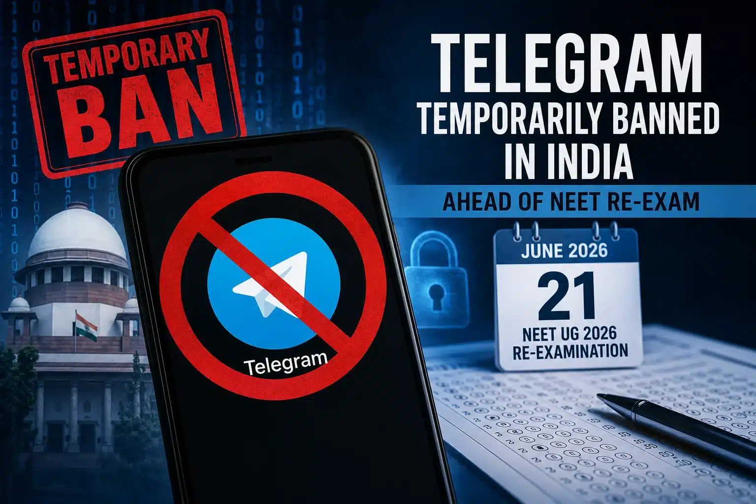Why India Temporarily Blocked Telegram Ahead of NEET UG 2026 2 Telegram Ban in India