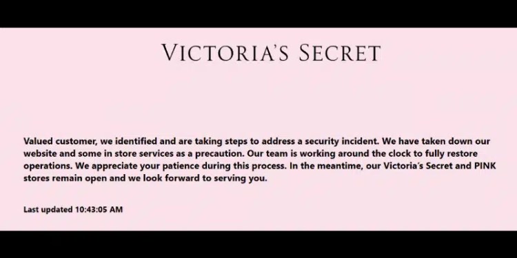 Victoria’s Secret Website Down After Security Incident 37 Victoria's Secret website down