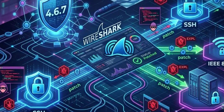 Wireshark 4.6.7 Fixes 12 Security Issues Across SSH, IEEE 802.11, Catapult DCT2000 and Other Protocols 37 Wireshark