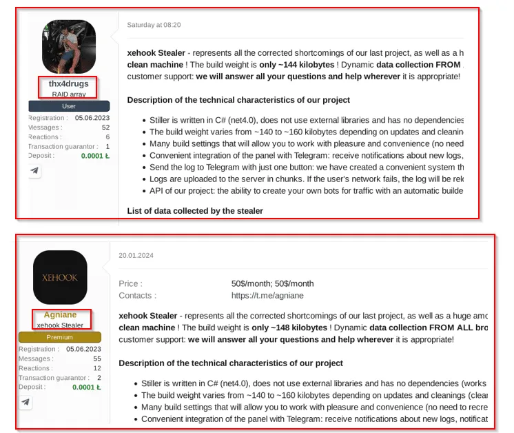 Xehook Stealer: Evolution from Cinoshi Project to an Advanced Crypto-Stealing Malware 45 Xehook Stealer
